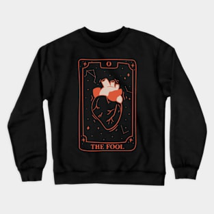 The Fool Heart Lineart Tarot Card Crewneck Sweatshirt